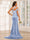 Sheath/Column One-Shoulder Long Formal Bridesmaid Dresses with Split Side