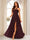 A-Line/Princess Halter Long Bridesmaid Dresses with Split Side