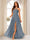 A-Line/Princess Halter Long Bridesmaid Dresses with Split Side