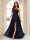 A-Line/Princess Halter Long Bridesmaid Dresses with Split Side