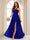A-Line/Princess Halter Long Bridesmaid Dresses with Split Side