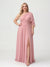 A-Line/Princess Floor-Length One-Shoulder Plus Size Bridesmaid Dresses With Split Side