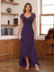 A-Line/Princess Sweetheart Short Sleeves Ankle-Length Mother of the Bride Dresses with Ruffles & Lace
