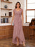 A-Line/Princess Sweetheart Short Sleeves Ankle-Length Mother of the Bride Dresses with Ruffles & Lace