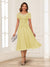 A-Line/Princess Scoop Short Sleeves Chiffon Mother of the Bride Dresses with Applique