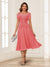 A-Line/Princess Scoop Short Sleeves Chiffon Mother of the Bride Dresses with Applique