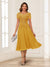 A-Line/Princess Scoop Short Sleeves Chiffon Mother of the Bride Dresses with Applique
