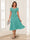 A-Line/Princess Scoop Short Sleeves Chiffon Mother of the Bride Dresses with Applique