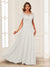 A-Line/Princess Illusion Scoop Appliques Ruched Mother of the Bride Dresses with Cape