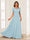 A-Line/Princess Illusion Scoop Appliques Ruched Mother of the Bride Dresses with Cape