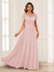 A-Line/Princess Illusion Scoop Appliques Ruched Mother of the Bride Dresses with Cape