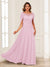 A-Line/Princess Illusion Scoop Appliques Ruched Mother of the Bride Dresses with Cape