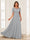 A-Line/Princess Illusion Scoop Appliques Ruched Mother of the Bride Dresses with Cape