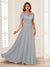 A-Line/Princess Illusion Scoop Appliques Ruched Mother of the Bride Dresses with Cape