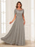 A-Line/Princess Illusion Scoop Appliques Ruched Mother of the Bride Dresses with Cape
