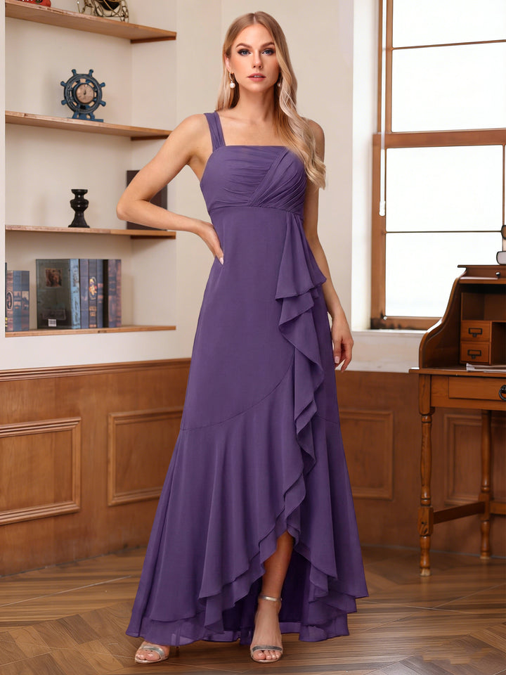 A-Line/Princess Sleeveless Mother of the Bride Dresses with Ruffles &amp; Split Side