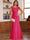 Trumpet/Mermaid Scoop Short Sleeves Chiffon Mother of the Bride Dresses with Applique
