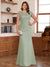 Trumpet/Mermaid Scoop Short Sleeves Chiffon Plus Size Mother of the Bride Dresses with Applique