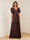 A-Line/Princess V-Neck Short Sleeves Appliques Ruched Mother of the Bride Dresses