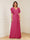 A-Line/Princess V-Neck Short Sleeves Appliques Ruched Mother of the Bride Dresses