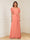A-Line/Princess V-Neck Short Sleeves Appliques Ruched Mother of the Bride Dresses