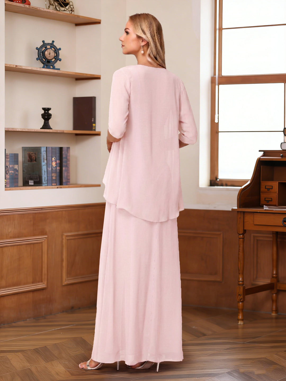 A-Line/Princess Asymmetrical Sleeveless Mother of the Bride Dresses With Ruffles &amp; Jacket
