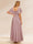 A-Line/Princess V-Neck Short Sleeves Asymmetrical Chiffon Bridesmaid Dresses with Ruffles & Ruched