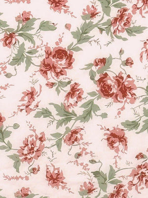 A-Line/Princess V-Neck Long Floral Bridesmaid Dresses with Ruffles