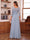 A-Line/Princess Scoop 3/4 Sleeves Mother of the Bride Dresses with Appliques & Split Side