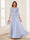 A-Line/Princess Scoop 3/4 Sleeves Chiffon Mother of the Bride Dresses with Applique