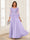 A-Line/Princess Scoop 3/4 Sleeves Chiffon Mother of the Bride Dresses with Applique