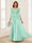 A-Line/Princess Scoop 3/4 Sleeves Chiffon Mother of the Bride Dresses with Applique