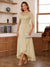A-Line/Princess Scoop Asymmetrical  Mother of the Bride Dresses with Cape & Appliques