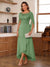 A-Line/Princess Scoop Asymmetrical  Mother of the Bride Dresses with Cape & Appliques