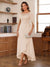 A-Line/Princess Scoop Asymmetrical  Mother of the Bride Dresses with Cape & Appliques