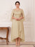 A-Line/Princess Scoop Asymmetrical  Plus Size Mother of the Bride Dresses with Cape & Appliques