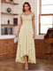 A-Line/Princess Scoop Short Sleeves Ankle-Length Mother of the Bride Dresses with Lace & Applique