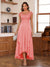 A-Line/Princess Scoop Short Sleeves Ankle-Length Mother of the Bride Dresses with Lace & Applique