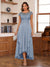 A-Line/Princess Scoop Short Sleeves Ankle-Length Mother of the Bride Dresses with Lace & Applique