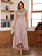 A-Line/Princess Scoop Short Sleeves Ankle-Length Mother of the Bride Dresses with Lace & Applique