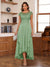 A-Line/Princess Scoop Short Sleeves Ankle-Length Mother of the Bride Dresses with Lace & Applique