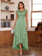 A-Line/Princess Scoop Short Sleeves Ankle-Length Mother of the Bride Dresses with Lace & Applique
