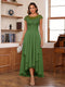 A-Line/Princess Scoop Short Sleeves Ankle-Length Mother of the Bride Dresses with Lace & Applique