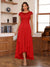 A-Line/Princess Scoop Short Sleeves Ankle-Length Mother of the Bride Dresses with Lace & Applique