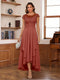 A-Line/Princess Scoop Short Sleeves Ankle-Length Mother of the Bride Dresses with Lace & Applique