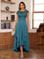 A-Line/Princess Scoop Short Sleeves Ankle-Length Mother of the Bride Dresses with Lace & Applique