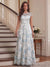 A-Line/Princess Scoop Short Sleeves Chiffon Floral Mother of the Bride Dresses with Appliques