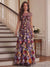 A-Line/Princess Scoop Short Sleeves Chiffon Floral Mother of the Bride Dresses with Appliques