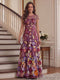 A-Line/Princess Scoop Short Sleeves Chiffon Floral Mother of the Bride Dresses with Appliques