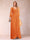 A-Line/Princess V-Neck 3/4 Sleeves Floor-Length Mother of the Bride Dresses with Ruched & Beading